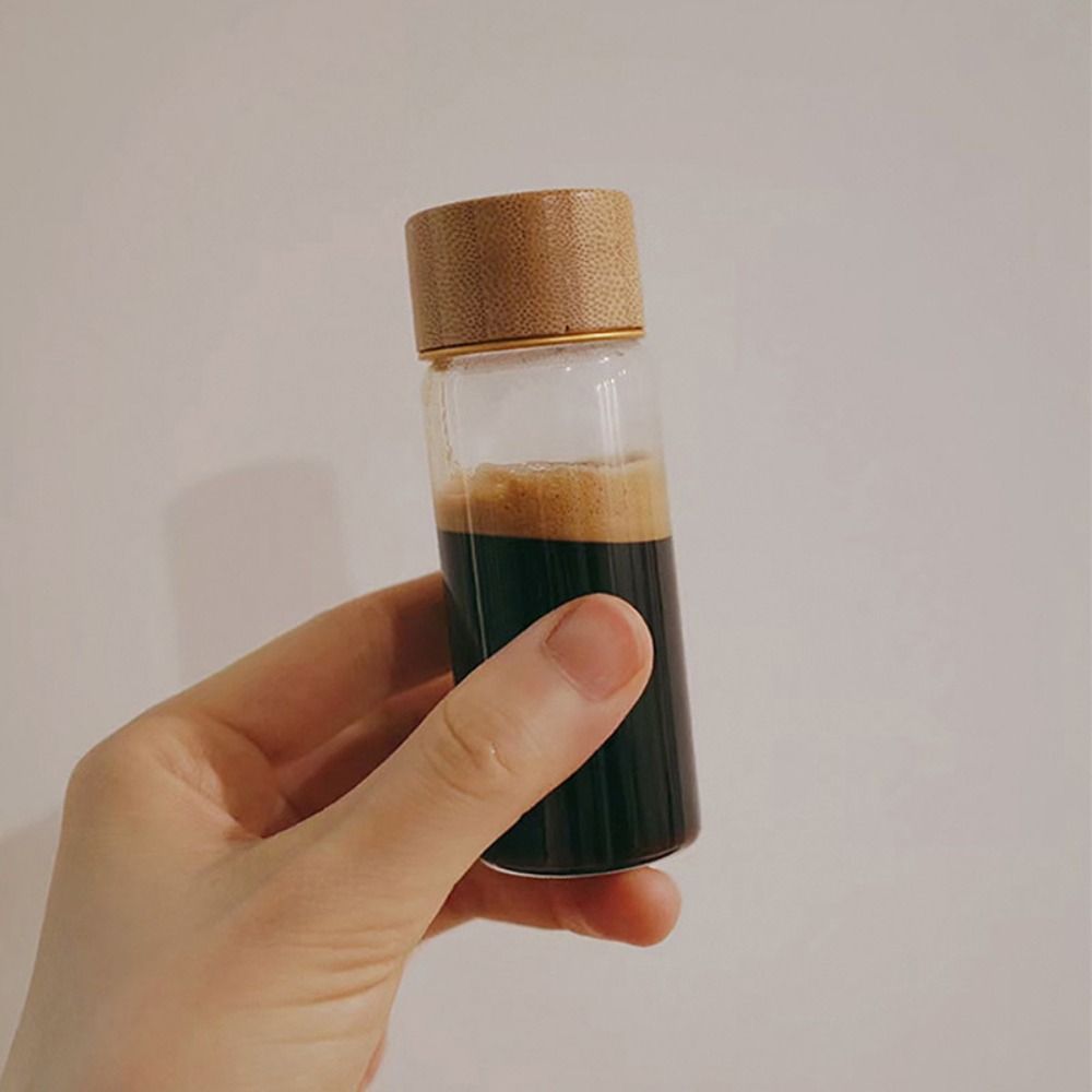 Botellas dispensadoras de vidrio, frascos de especias sellados, tanque de almacenamiento transparente, herramienta de almacenamiento, botellas de vidrio con tapas de madera