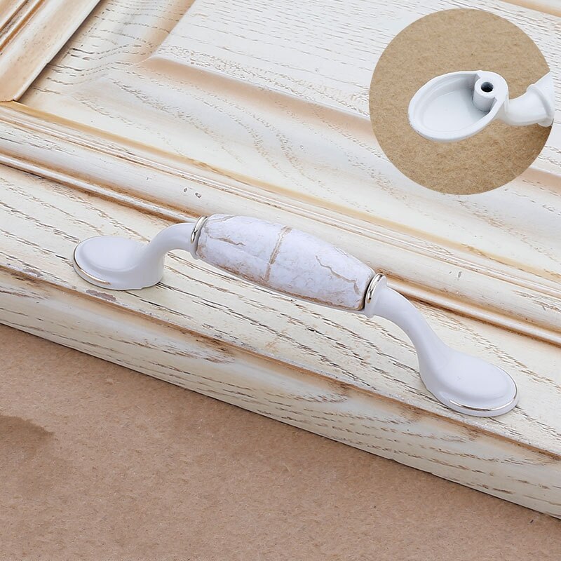 Boutons de poignée de meuble en céramique, à fleurs colorées, pour porte, tiroir, armoire, garde-robe