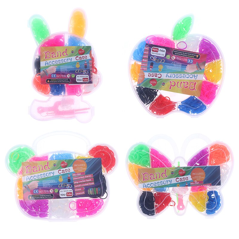 600pcs Loom Rubber DIY Band Bracelet Toys For Girl Craft Lacing Toy Woven Lace Bracelet Toy