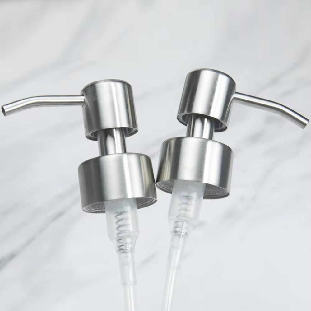 Hand-Flüssigseifen-Pumpenspender aus Edelstahl 304, Düse für Badezimmer, Küche, Schaumseife, Shampoo-Spender, Zubehör
