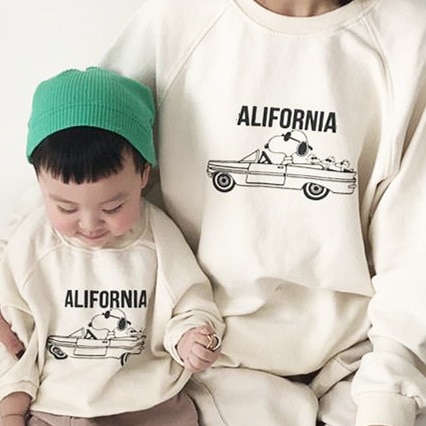 Efterår familie matchende tøj mor og børn sweatshirts bomuld småbørn drenge piger hoodies far og børn pullovere
