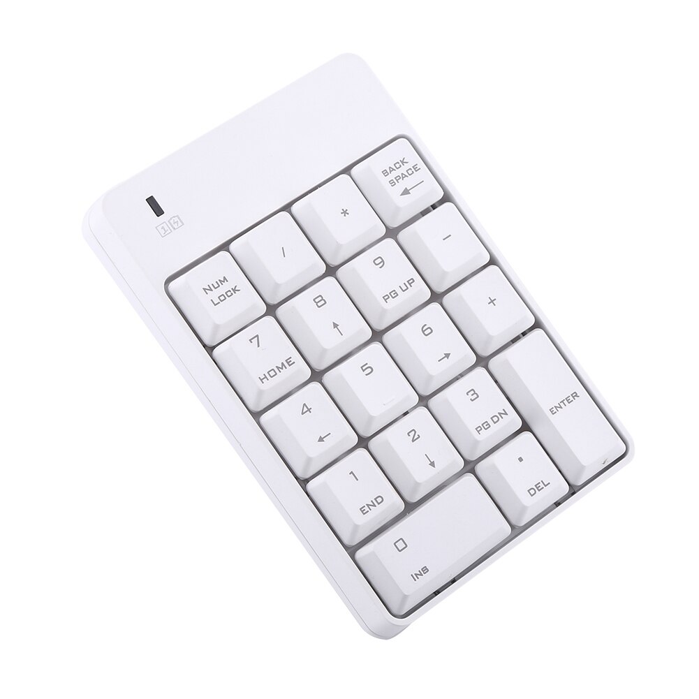 2.4 ghz draadloos usb mini numeriek toetsenbord, numeriek toetsenbord, 18 toetsen, laptop, pc, compatibel met de meeste computers