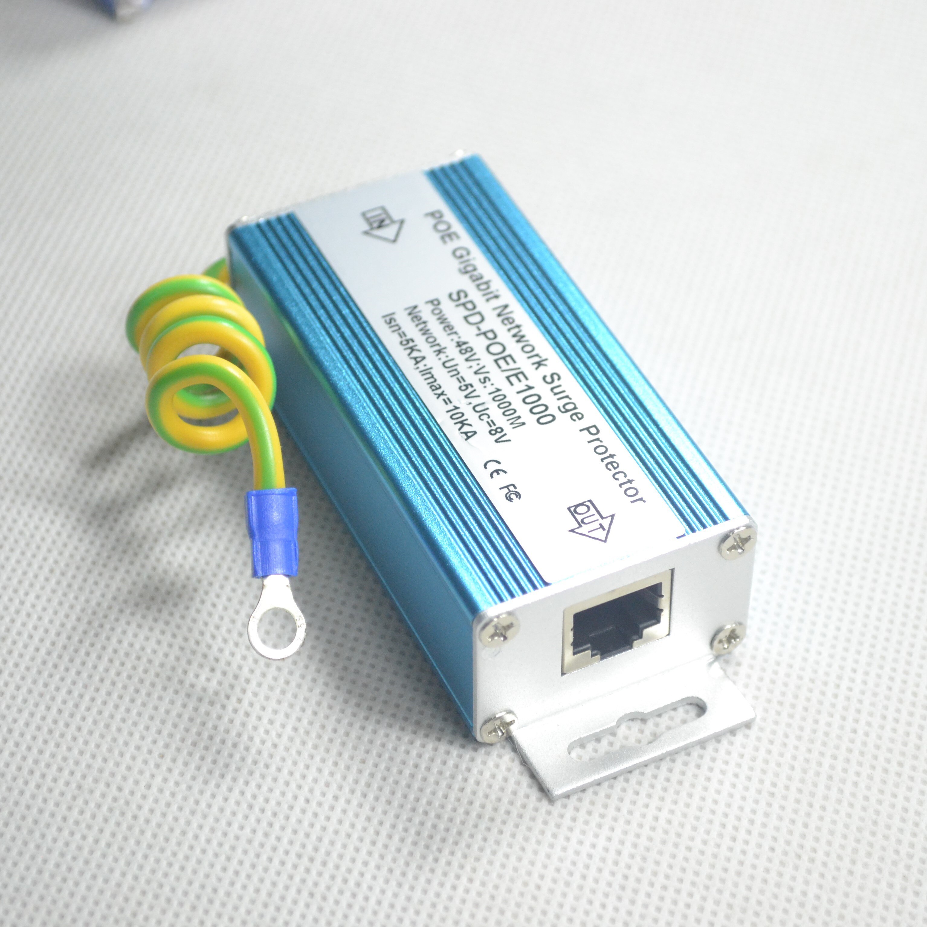 POE Gigabit Network Surge Protector RJ45 Thunder power surger protection Lightning Computer PC Cable Arrester