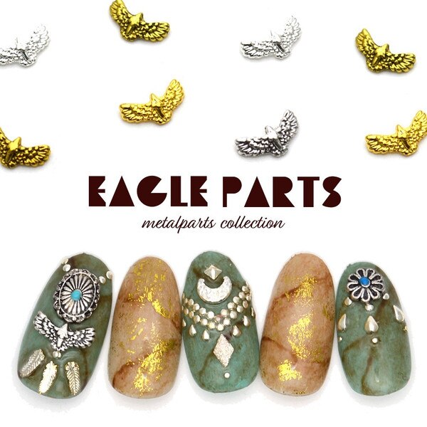 50 stks/pak Japan Korea Nail Art Legering Antieke Engle Metalen Sieraden Accessoires Collectie voor Vrouwen Nagellak DIY