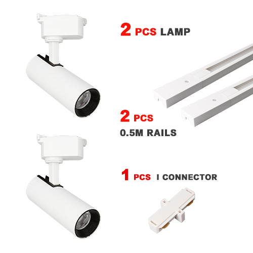 Led faixa luminária cob 12/20/30/40w faixa iluminação lâmpada de parede ferroviário spotlight loja de roupas cozinha casa 220v 230v 240v