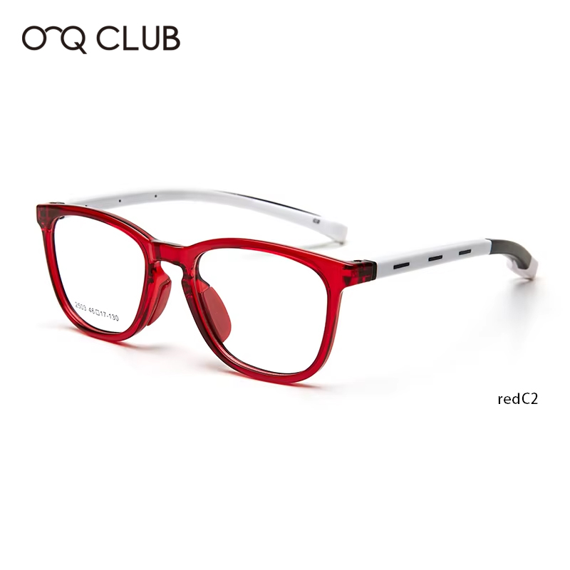 O-Q CLUB enfants lunettes myopie optique lunettes garçons filles Anti lumière bleue TR90 Silicone Flexible enfants lunettes montures 2501: YELLOW