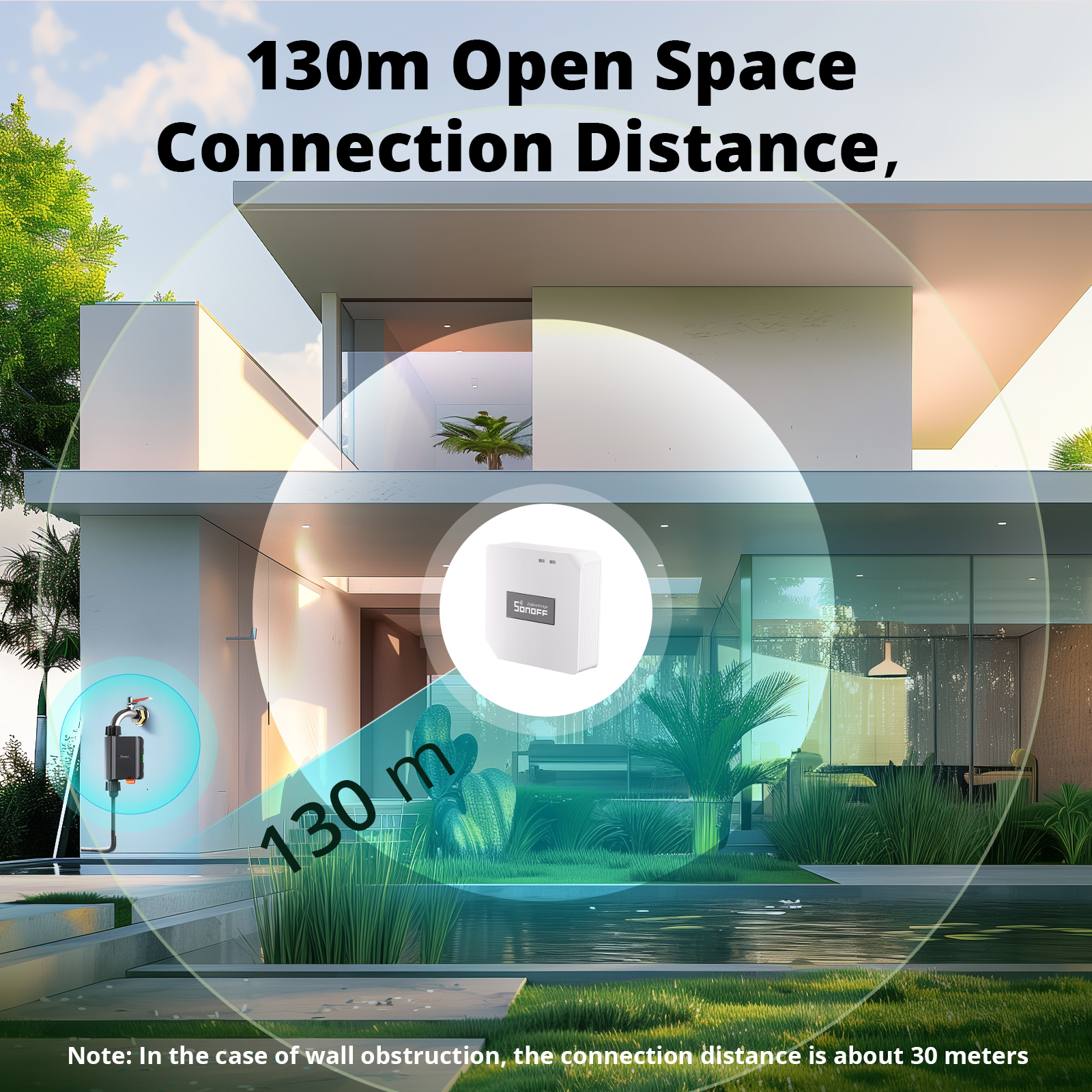 Válvula de agua inteligente SONOFF SWV Zigbee Interruptor de riego con temporizador inteligente Seguimiento de datos históricos de 6 meses Soporte Plataformas de código abierto