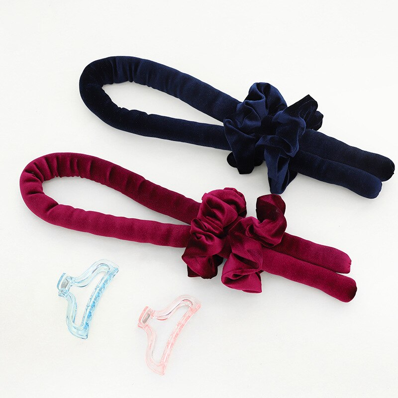 Bigoudi sans chaleur pour cheveux, ensemble de 3 pièces de produits de beauté bouclés, fer à friser en velours, outils de coiffure magiques