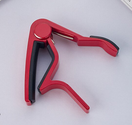 Guitar Capo Quick Change Clamp Aluminium Alloy Guitar Tuner Clamps Key Trigger Capo Tone Acoustic Classic Guitar Accessories: Metal - Red