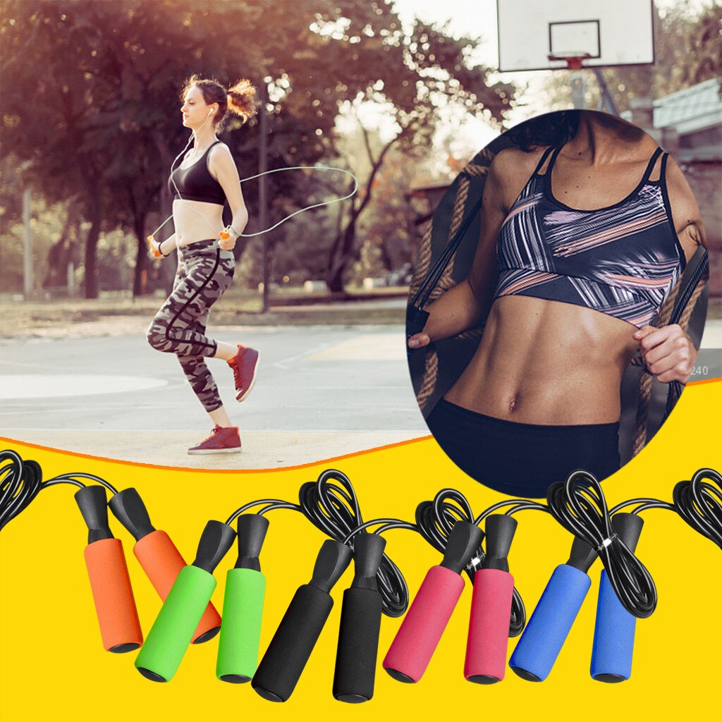 Aerobic Exercise Boxing Skipping Jump Rope Adjustable Bearing Speed Fitness Sport Exercise Home Shaping Body#P30