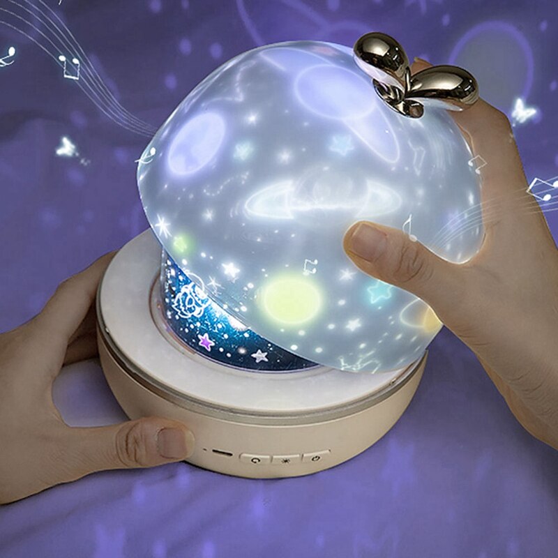 Creatieve Roterende Sterrenhemel Projector Lamp, Met 6 Projectie Films 360 Graden Roterende Sterrenhemel Projector Lamp Licht