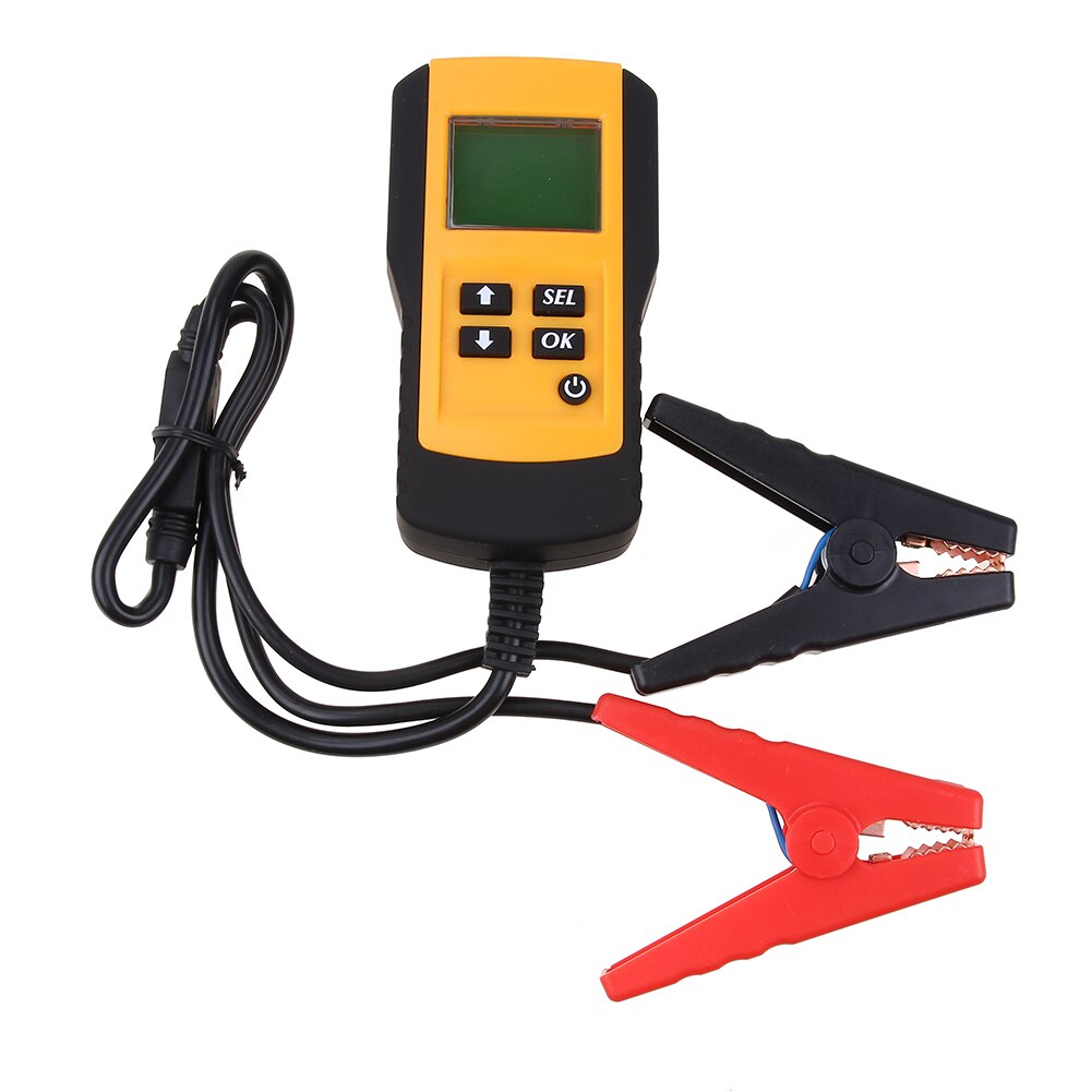 12V LCD Digital Car Battery Tester Auto System Analyzer Automotive Vehicle Battery Voltage ohm Tester Resistance Diagnostic Tool