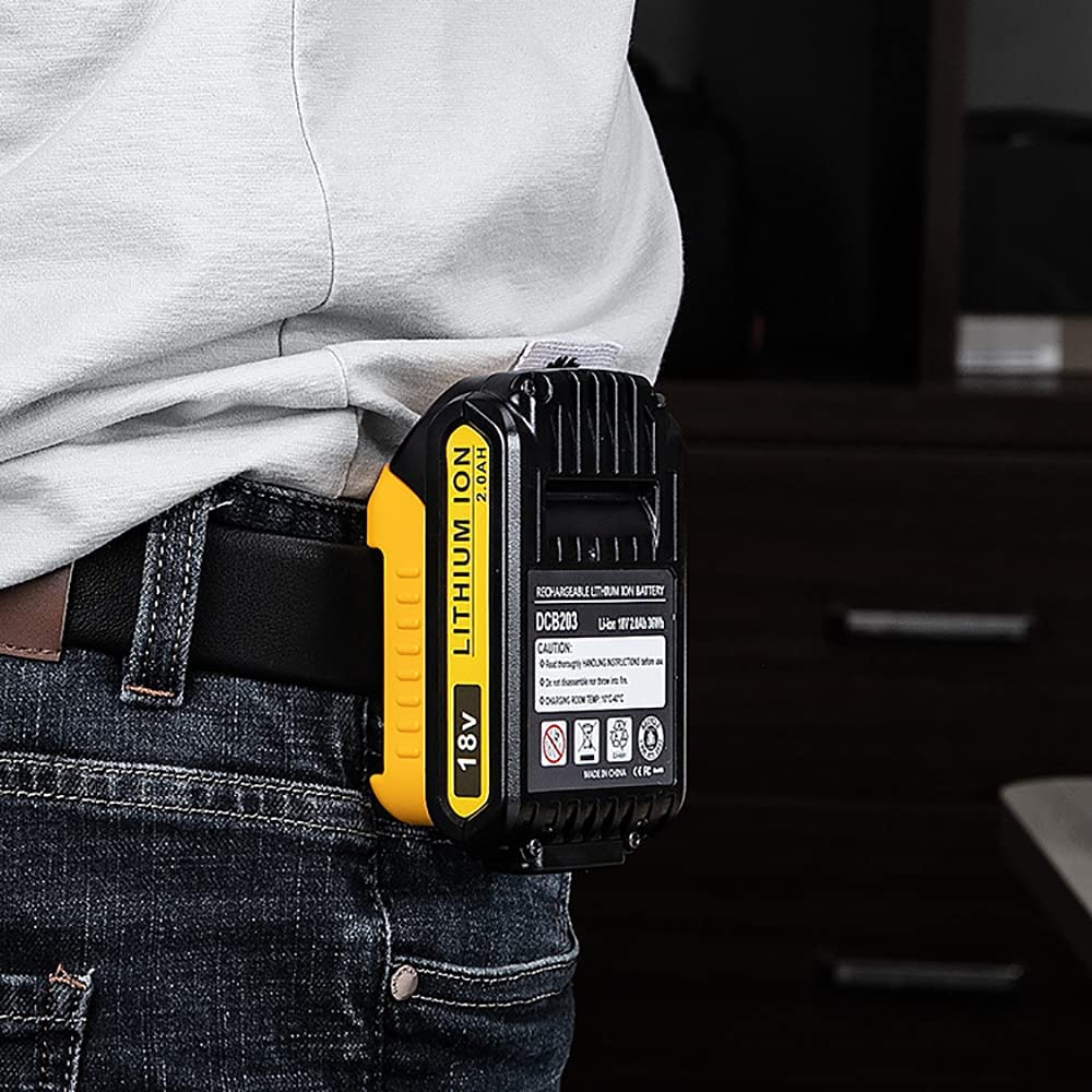 2/3 pcs for Dewalt 18V 20V 60V Battery Holder Wall Storage Mounts Stander Mount Display Hanger Dock Battery Belt Buckle black