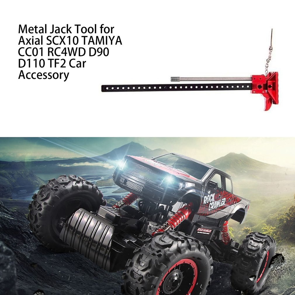 RC Felsen Raupe Slideable Metall Jack Werkzeug 1:10 Zubehör für axial SCX10 TAMIYA CC01 RC4WD D90 D110 TF2 RC Lkw Auto Teile Heißer