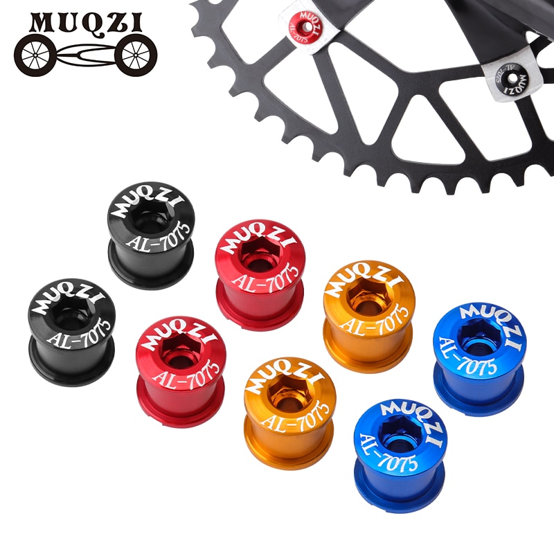 Tornillos para bielas de bicicleta, Tuercas para bielas de aleación de aluminio, superligeras, doble disco, 5 uds.