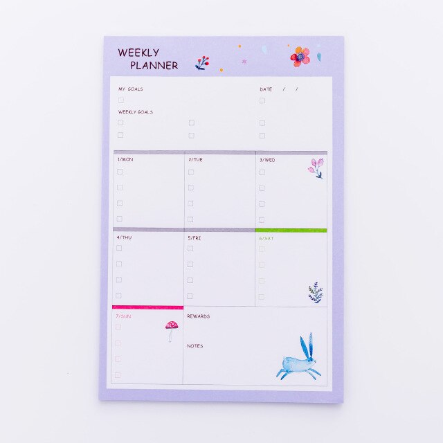 Daily Weekly Monthly Plan Memo Book 96 Pages Planner Schedule Notebook Agenda Time Table To Do List School Supply: Brown