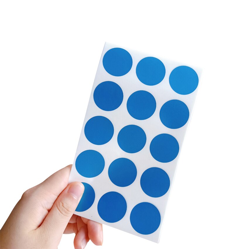 100 Stks/partij Ronde Gouden Zilver Blauw Kras Coating Leuke Stickers Diy Multifunctionele Schrapen Sticker: Blue