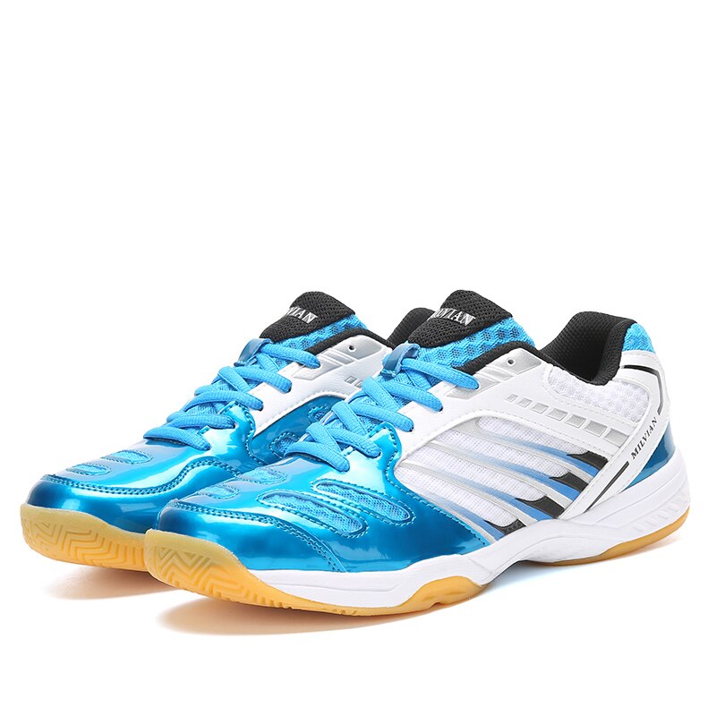 Mannen En Vrouwen Aankomst Badminton Schoenen Training Sportschoenen Anti-Gladde Ademende Sneakers Maat 36-45: Blue / 40