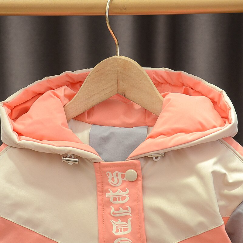 IENENS Boys Jacket Winter Coats Warm Cotton-padded Clothes Outwear 2-5 Y Child Thick Long Jacket Kids Hooded Snowsuit Overcoat