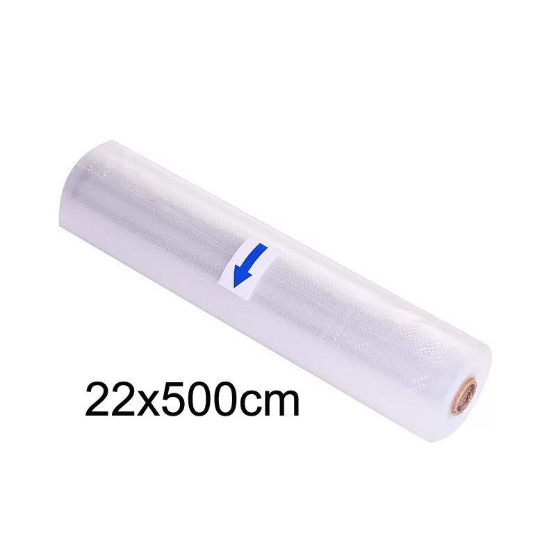 Vakuumförslutare plastförsegling rullförsegling matförvaringsförpackning vakuumpåse påse pack bpa präglad textur sous vide: 22 x 500cm