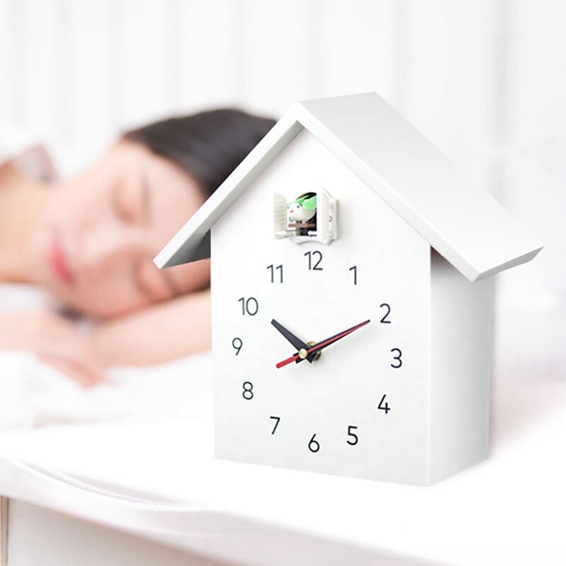 1pcs Thermometer Hygrometer Digital Alarm Clock & 1pcs Cuckoo Quartz Wall Clock Modern Bird Hanging Watch Decoration