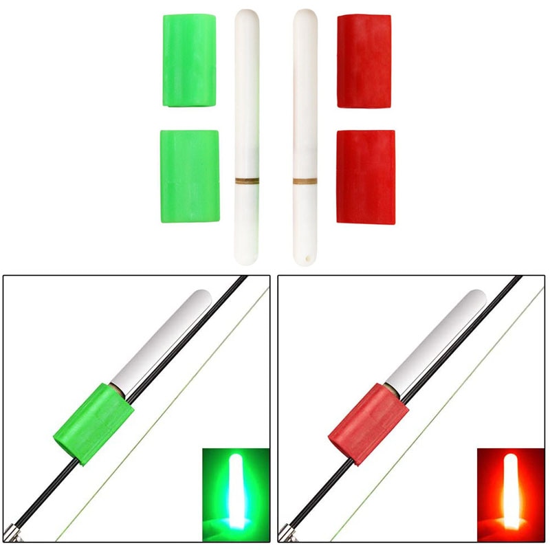 Fishing Rod Light Stick Mini LED Night Fishing Glow Sticks Fishing Float Fluorescent Rod Tip Accessories (Exclude Battery)