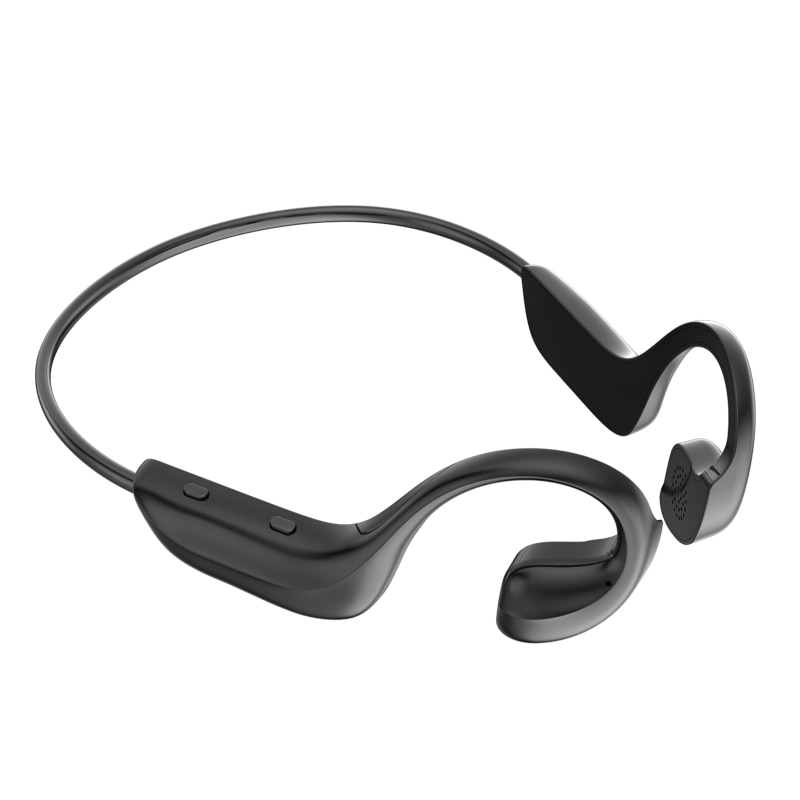 Bone Conduction Hanging Ear Bluetooth Headphones Wireless Outdoor Sports Headphones Black Open Ear Hands-Free Headphones: Default Title