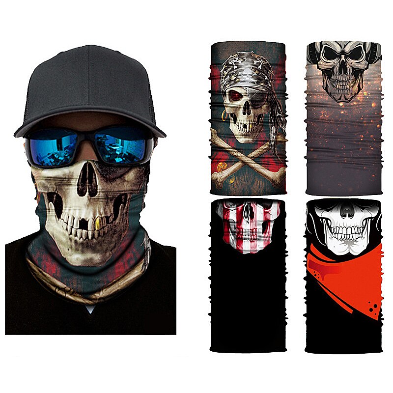Stirnband Bandana Schädel Gesicht Maske Schal Maske Geist Sturmhaube Masken Radfahren Kopf Schal Nacken Halloween Party Gesicht Maske