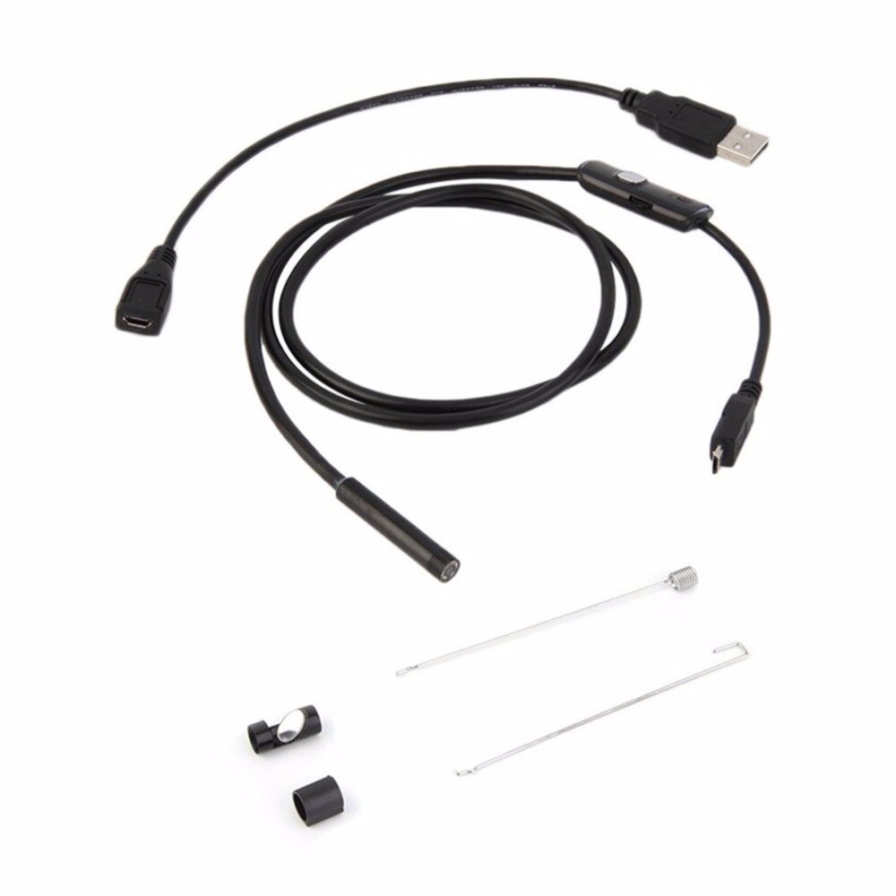 720 P HD Endoscoop USB Snake Inspectie Camera Pijp 1 m 2 m 3.5 m Waterdichte Kabel met 6 LEDs borescope Voor Android Telefoon PC