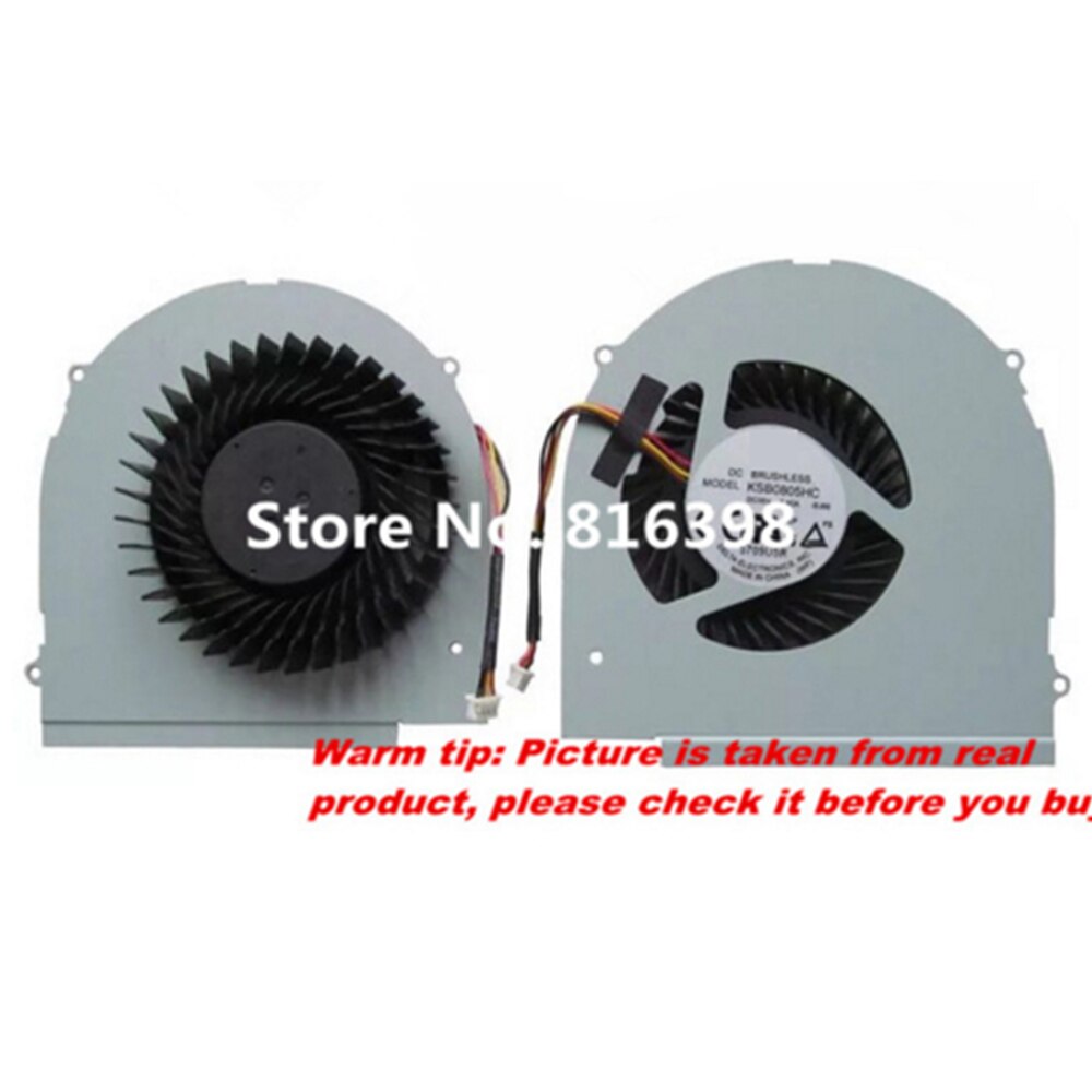 Original KSB0805HC -BJ66 CPU Fan For Lenovo Y580 Series Y580A Y580N Y580NT Y580P Laptop Cooling Fan