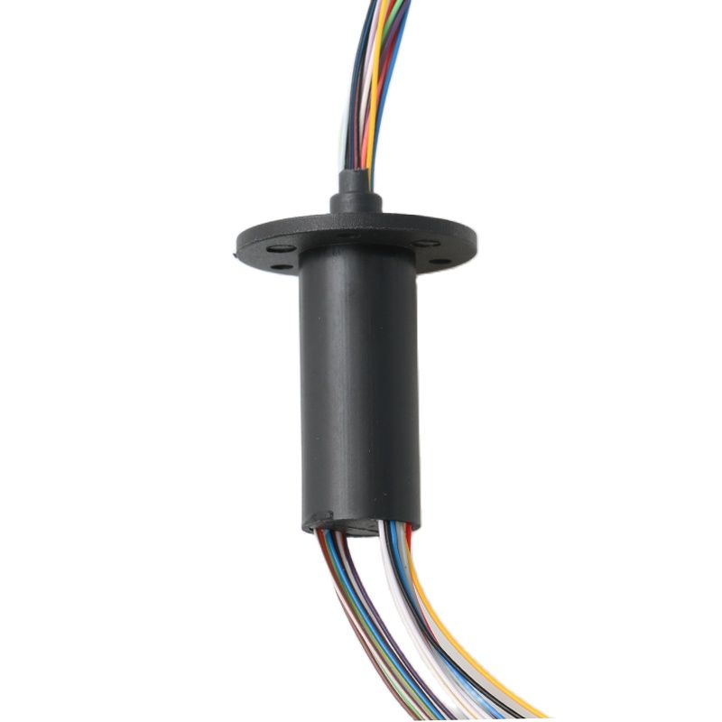 1Stck Mikro Schleifring 2/4/6/8/12/24 Kanal Drähte 2A 12,5mm/15,5mm Drehen Esstisch Schleifring Elektrische Kollektor Ringe gemeinsam: Licht Grau