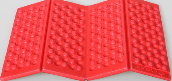 Draagbare Licht Waterdichte Outdoor Zitkussen Duurzaam Reizen Wandelen Picknick Camping Mat Vouwen vochtbestendige Kussen Pad: Red