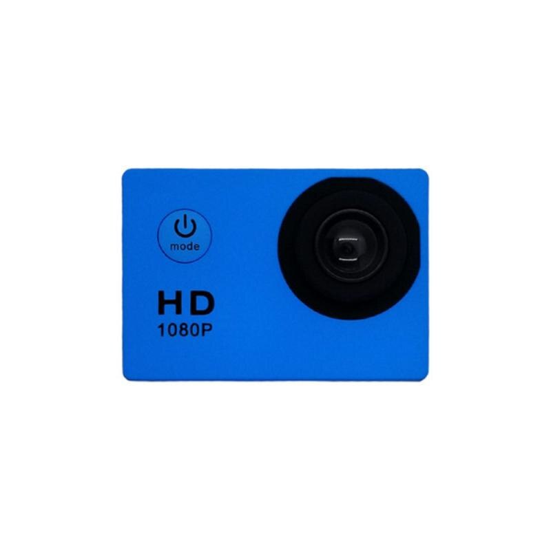 Hd 1080P Dv Video Mini Camera Waterdichte 12MP Camera 32Gb Outdoor Sport Action Lcd Camcorder: blue