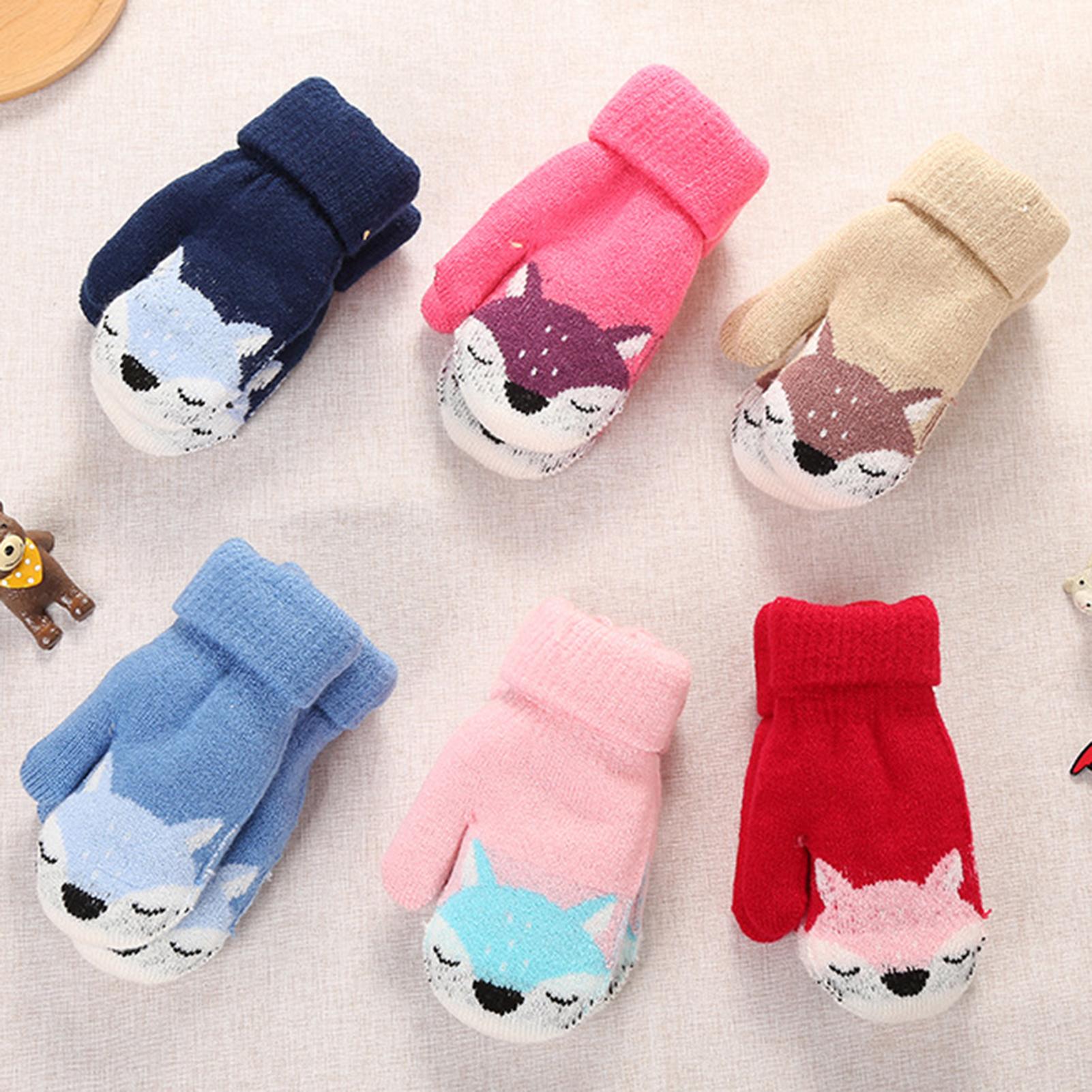 Mode Kids Handschoenen Kinderen Kid Mittens Winter Warm Gebreide Touw Handschoenen Gedrukt Volledige Vinger Handschoenen Rekawiczki Dzieciece