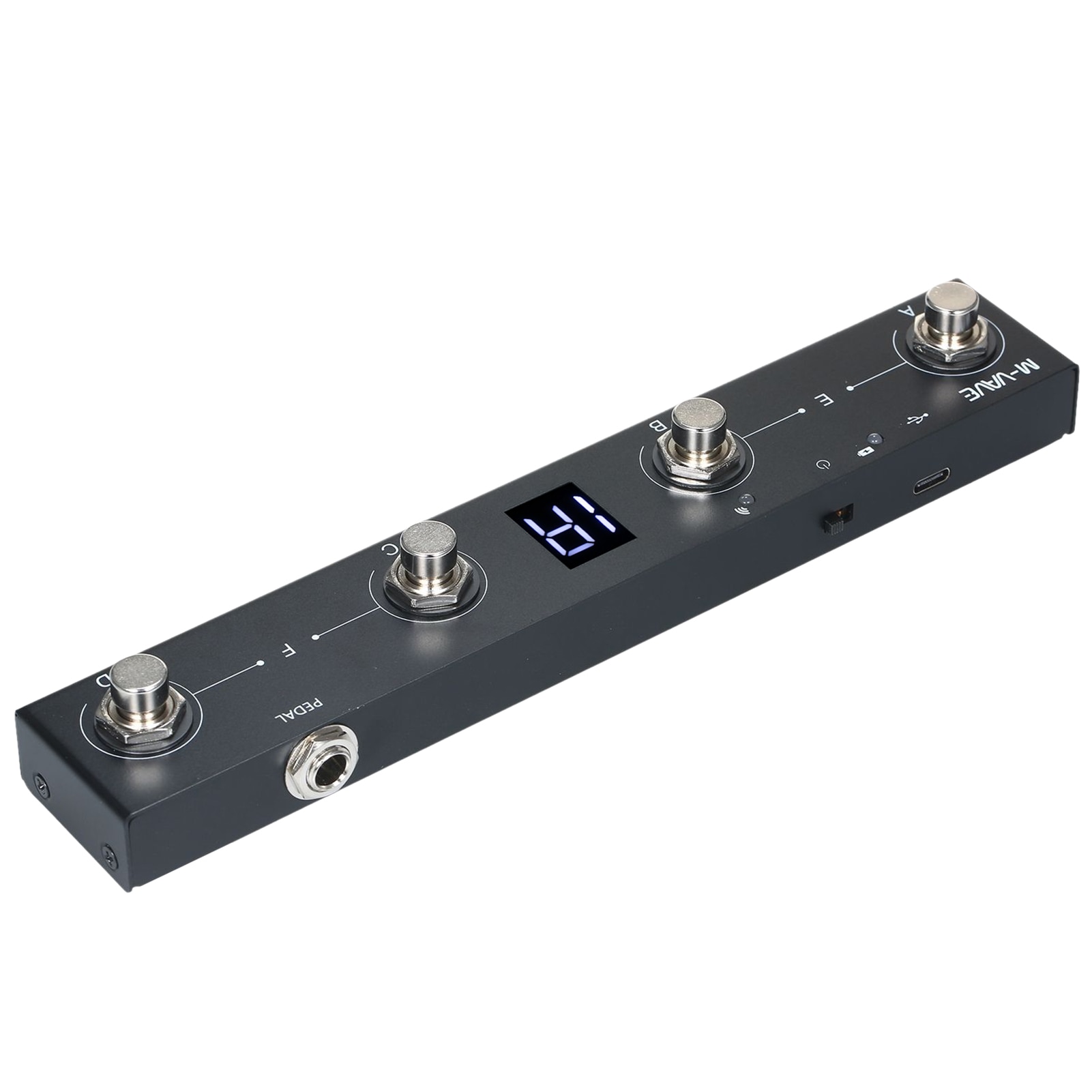 M-VAVE Chocolate BT Wireless MIDI Controller Rechargeable 4 Buttons Portable MIDI Foot Controller Pedal APP Control Guitar Pedal