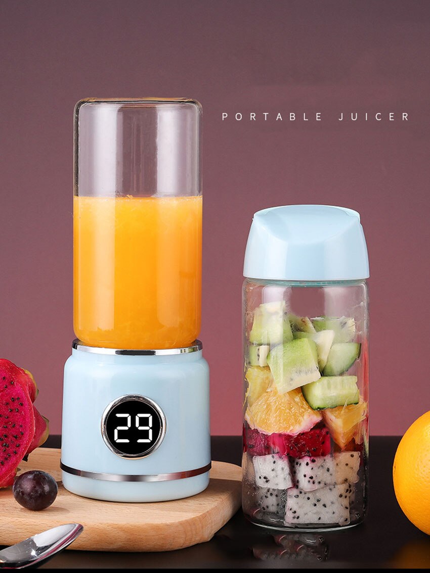 Draagbare elektromechanische dynamische oplading mini fruit- en groentesap van multifunctionele sapcentrifuge sapbeker  d046