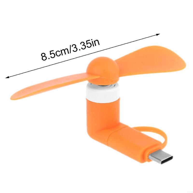 Mini ventilador pessoal portátil tipo C com plug externo interno super silencioso e para jogar pequenos aparelhos de resfriamento de ar