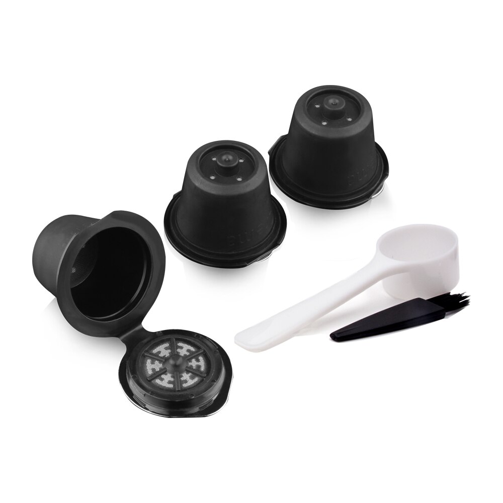 Reusable Nespresso Capsules 6 Pack Refillable Pods Compatible Nespresso Machines Crema Food Grade PP: 3Crema