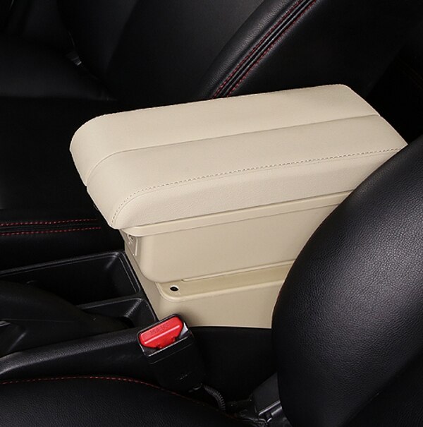 Voor Hyundai I30 Armsteun Doos Centrale Winkel Inhoud Opslag Armsteun Doos Met Usb: B-Beige