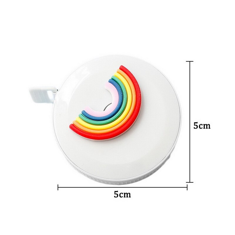 12PCs Stationery Cartoon Tape Measure Cute 1.5M Feet Double Size Measuring Scale Measurements Tape Measure Set: 09