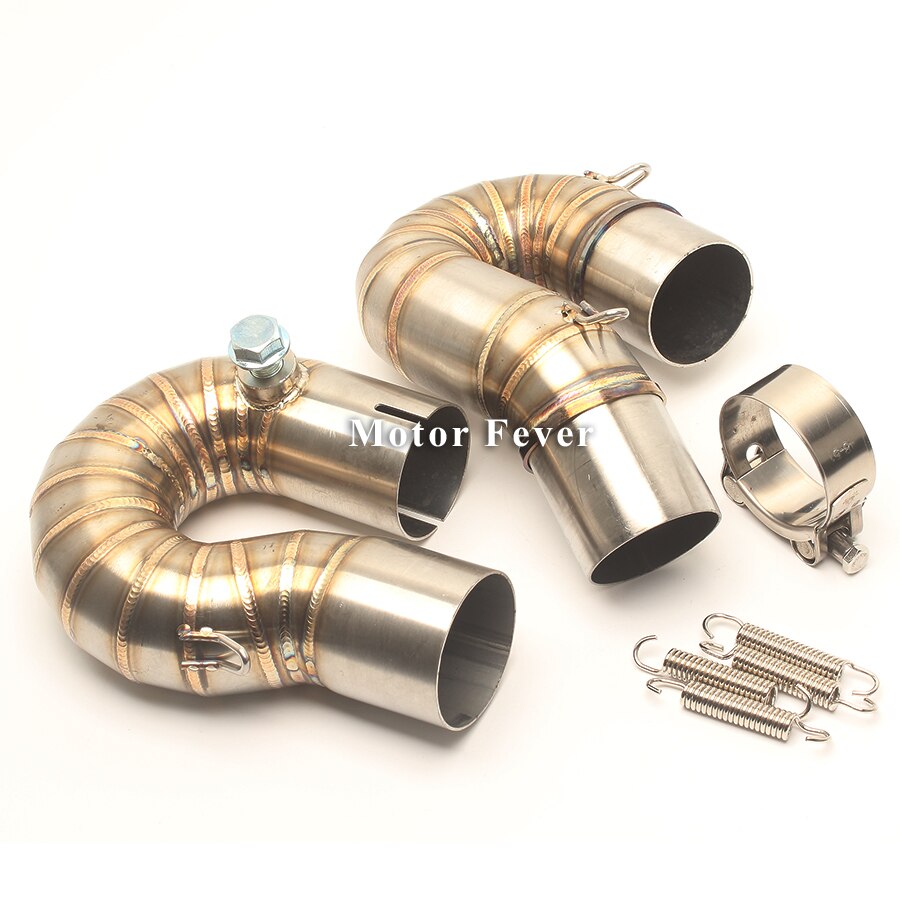 Motorcycle Exhaust Slip on Link Pipe Middle Tube Adapter Steel pipe for Honda CBR1000RR