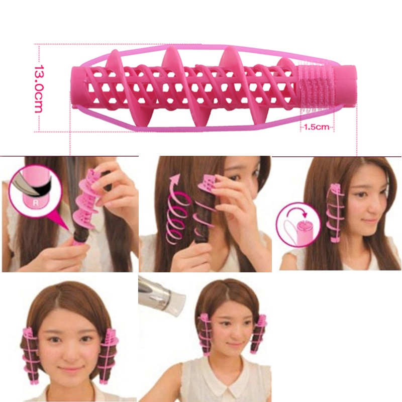 2 uds rizos de volante grande de , rulos de , herramientas de peinado para el cabello, rizadores de pelo, rulos mágicos, herramienta para la belleza de las mujeres