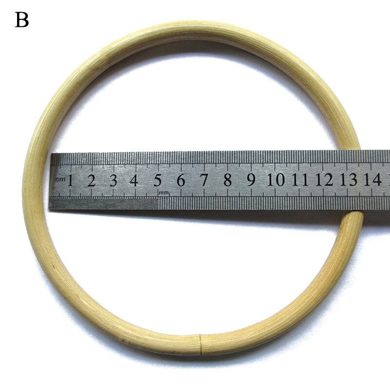 Asas de repuesto redondas de bambú para bolso de mujer, asa para bolso artesanal, accesorios para bolsos, marco de monedero, oferta: 02