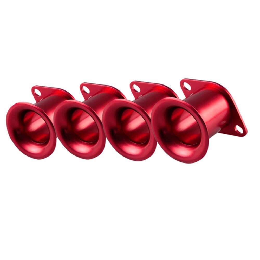 4pcs AE86 Corolla GTS Velocity V-stacks Airbox Intake V Stack Add Horse Power 20V 4AG ITB/ITBs Air Horn Funnel