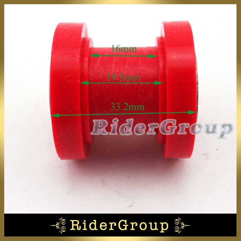 Red 8mm Chain Roller Black Plastic Chain Slider Aluminum Chain Guide For Chinese Made Pit Dirt Trail Bike Motorcycle