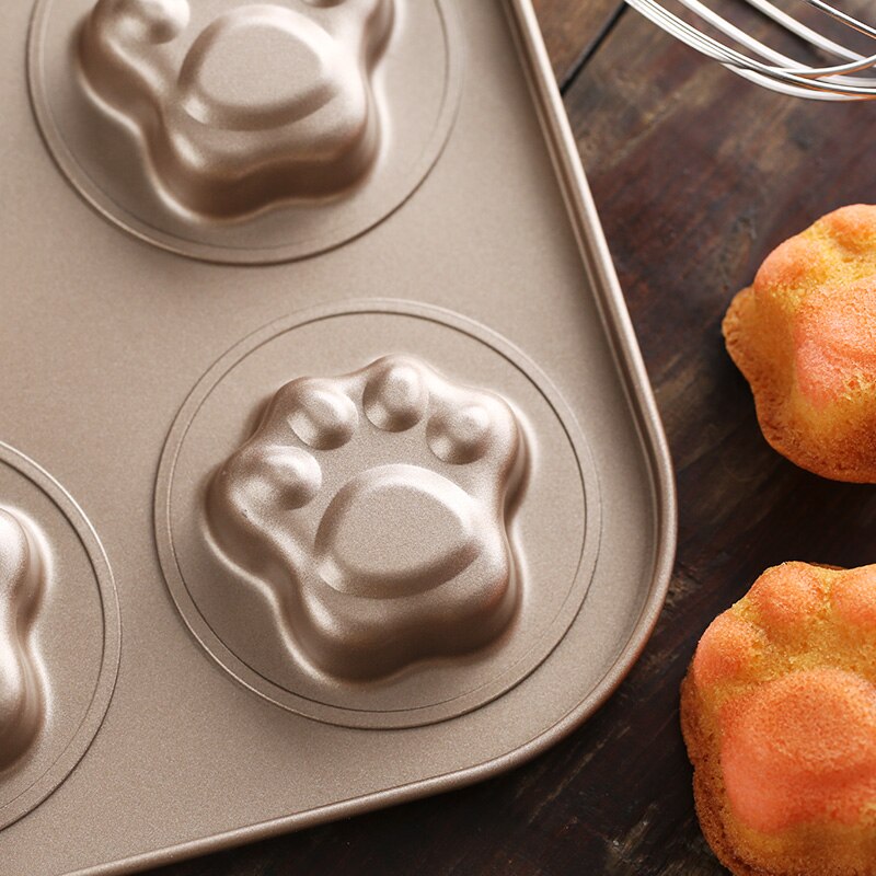 Moule en métal de dessin animé chat mignon de , en forme de donuts, cuisson de gâteau, accessoires de cuisine réutilisables de alimentaire MM60HB