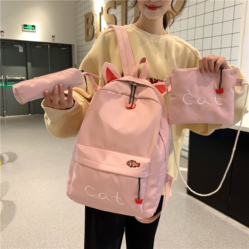 Trend Female Backpack Women Backpack Cute School Bag For Teenager Girl Waterproof Shoulder Bags