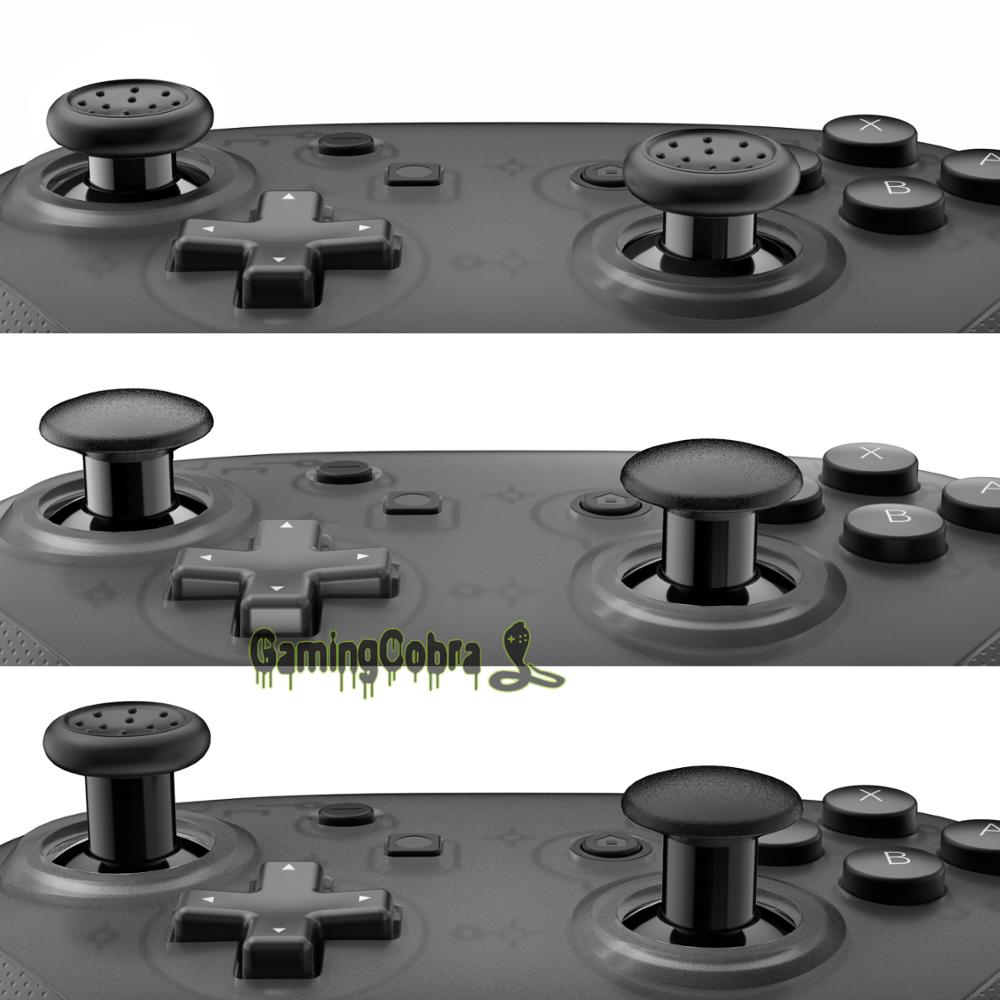 EXtremeRate Austauschbar Ergonomische Thumbsticks für NS Schalter Profi Regler mit 3 Griffe Einstellbare Joystick