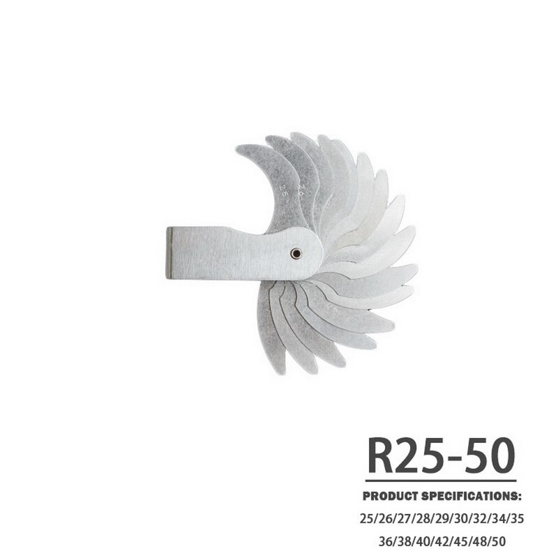 Home Measuring Tools Radius Gauge Stainless Steel Radius Fillet Gage Measuring Tool: G321964