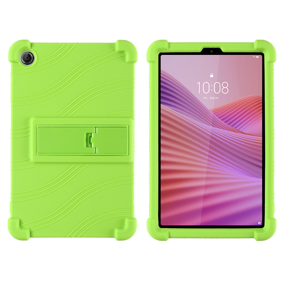 case For LENOVO Tab One 8.7 inch Tablet protective cover Android Tablet Soft Silicone Adjustable Stand protective sleeve: green